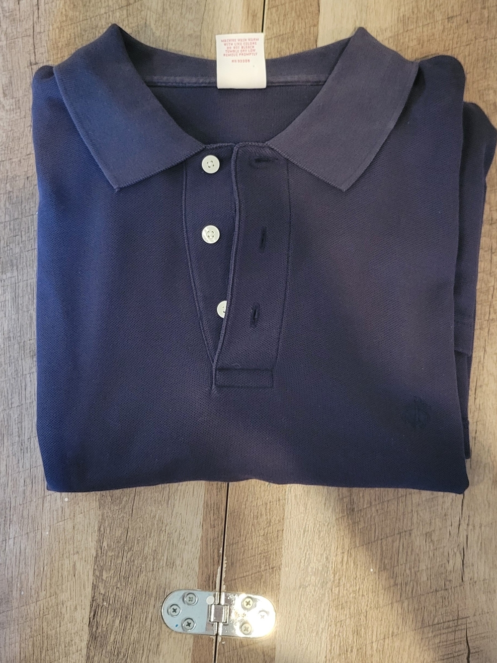 Brooks Brothers Navy Polo with Embroidered Logo